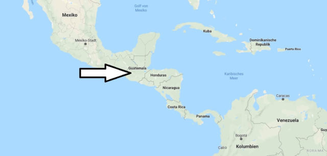Wo liegt Guatemala? Wo ist Guatemala? in welchem Land? Welcher Kontinent ist Guatemala?