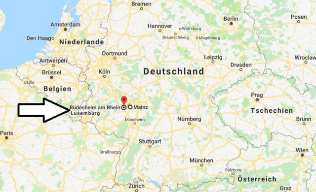 Wo liegt Rüdesheim am Rhein? Wo ist Rüdesheim am Rhein? in welchem Land? Welcher Kontinent ist Rüdesheim am Rhein?