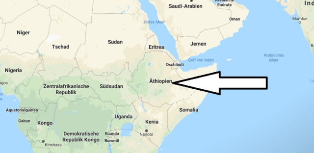 Wo liegt Äthiopien? Wo ist Äthiopien? in welchem Land? Welcher Kontinent ist Äthiopien?
