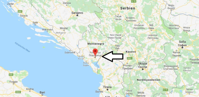 Was ist die Hauptstadt von Montenegro