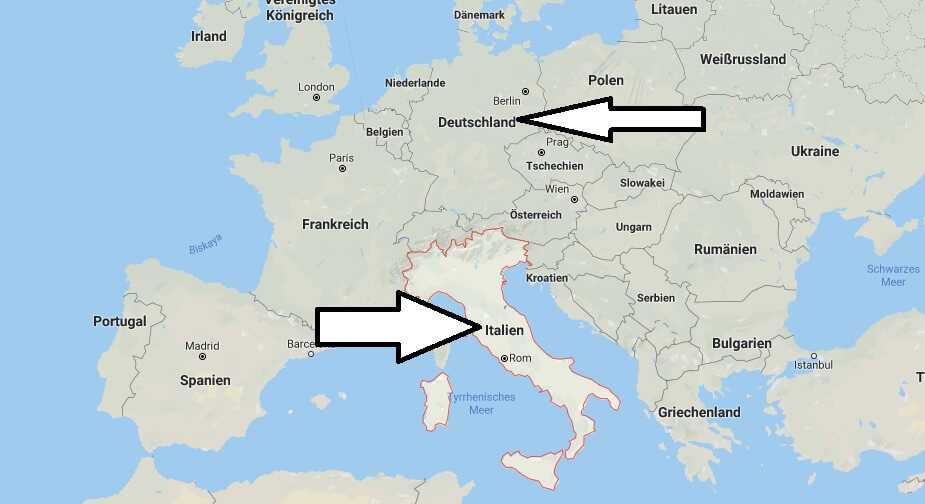 Wo liegt Italien? Wo ist Italien? in welchem Land? Welcher Kontinent ist Italien?