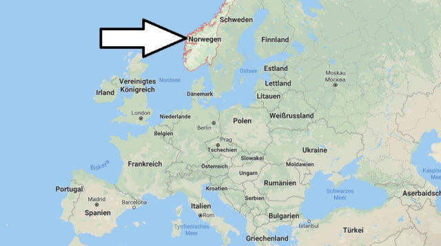 Wo liegt Norwegen? Wo ist Norwegen? in welchem Land? Welcher Kontinent ist Norwegen?