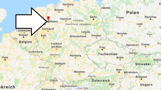 Wo liegt Rheine - Wo ist Rheine - in welchem Land