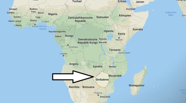 Wo liegt Simbabwe? Wo ist Simbabwe? in welchem Land? Welcher Kontinent ist Simbabwe?