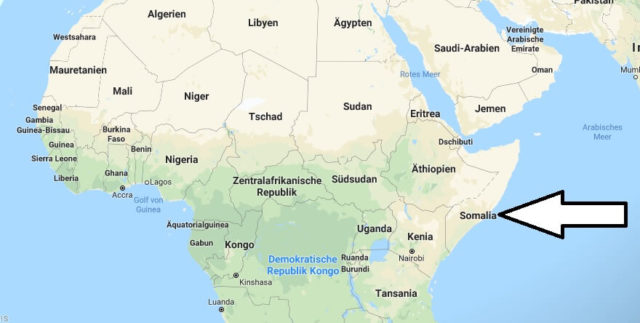 Wo liegt Somalia? Wo ist Somalia? in welchem Land? Welcher Kontinent ist Somalia?