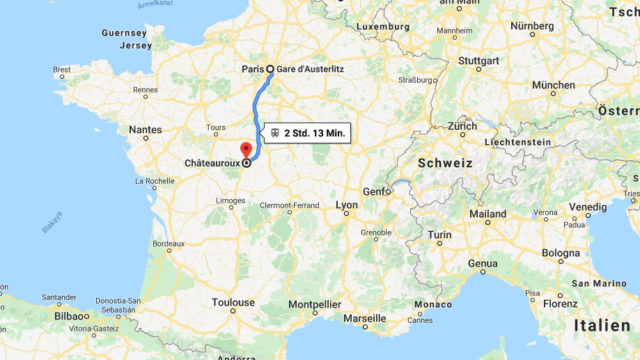 Wo liegt Chateauroux? Wo ist Chateauroux? in welchem land liegt Chateauroux