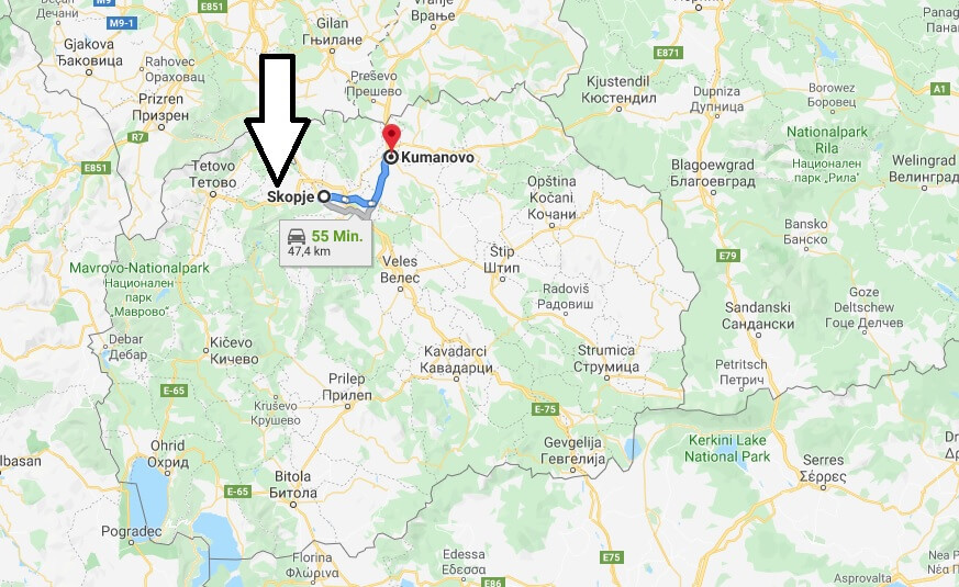 Wo liegt Kumanovo? Wo ist Kumanovo? in welchem land liegt Kumanovo