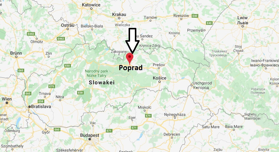 Wo liegt Poprad? Wo ist Poprad? in welchem land liegt Poprad