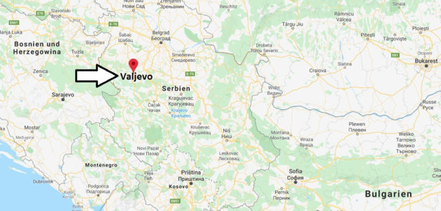 Wo liegt Valjevo? Wo ist Valjevo? in welchem land liegt Valjevo