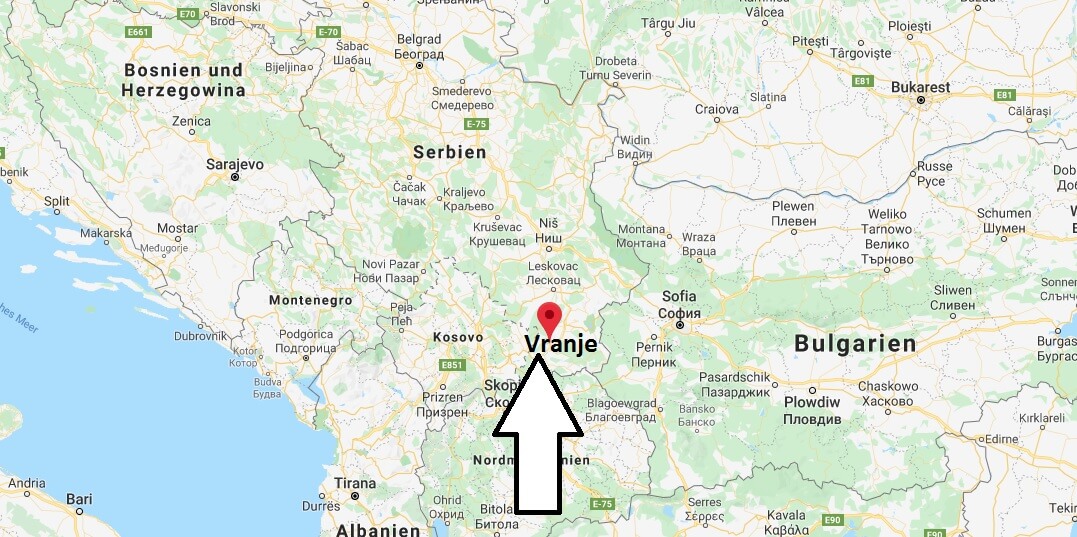 Wo liegt Vranje? Wo ist Vranje? in welchem land liegt Vranje