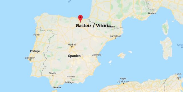 Wo liegt Gasteiz / Vitoria? Wo ist Gasteiz / Vitoria? in welchem land liegt Gasteiz / Vitoria