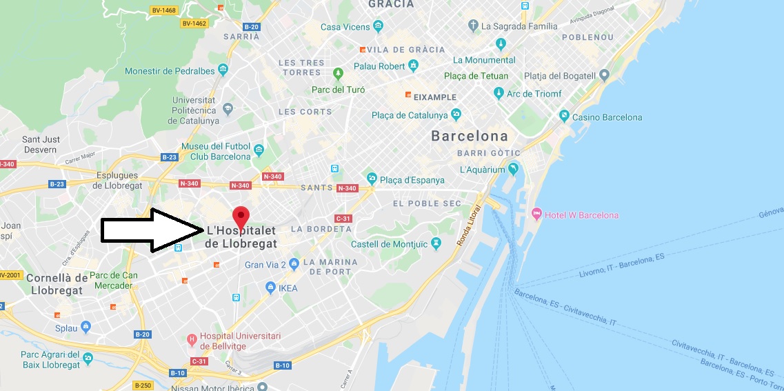 Wo liegt L'Hospitalet De Llobregat? Wo ist L'Hospitalet De Llobregat? in welchem land liegt L'Hospitalet De Llobregat