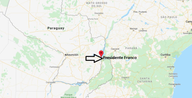 Wo liegt Presidente Franco? Wo ist Presidente Franco? in welchem land liegt Presidente Franco