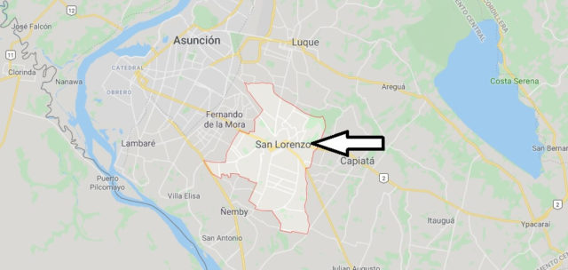 Wo liegt San Lorenzo (Paraguay)? Wo ist San Lorenzo? in welchem land liegt San Lorenzo