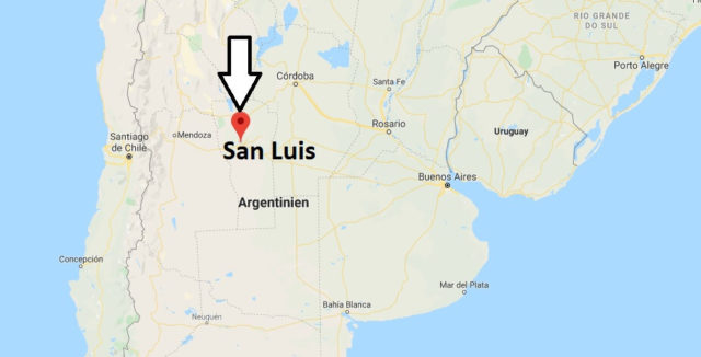 Wo liegt San Luis (Argentinien)? Wo ist San Luis? in welchem land liegt San Luis