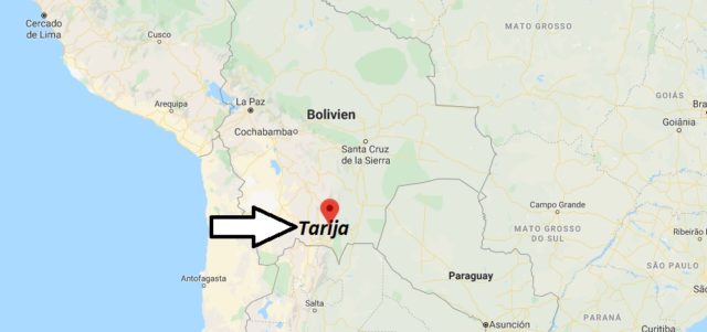 Wo liegt Tarija? Wo ist Tarija? in welchem land liegt Tarija