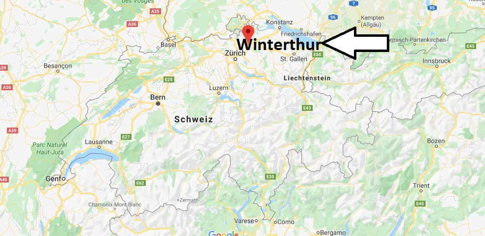 Wo liegt Winterthur? Wo ist Winterthur? in welchem land liegt Winterthur