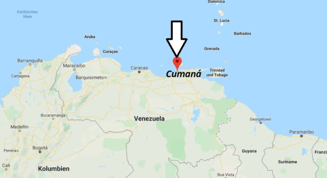 Wo liegt Cumaná? Wo ist Cumaná? in welchem land liegt Cumaná