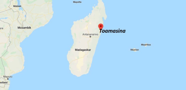 Wo liegt Toamasina? Wo ist Toamasina? in welchem land liegt Toamasina