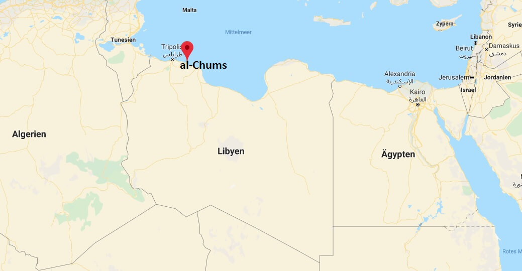Wo liegt al-Chums? Wo ist al-Chums? in welchem land liegt al-Chums