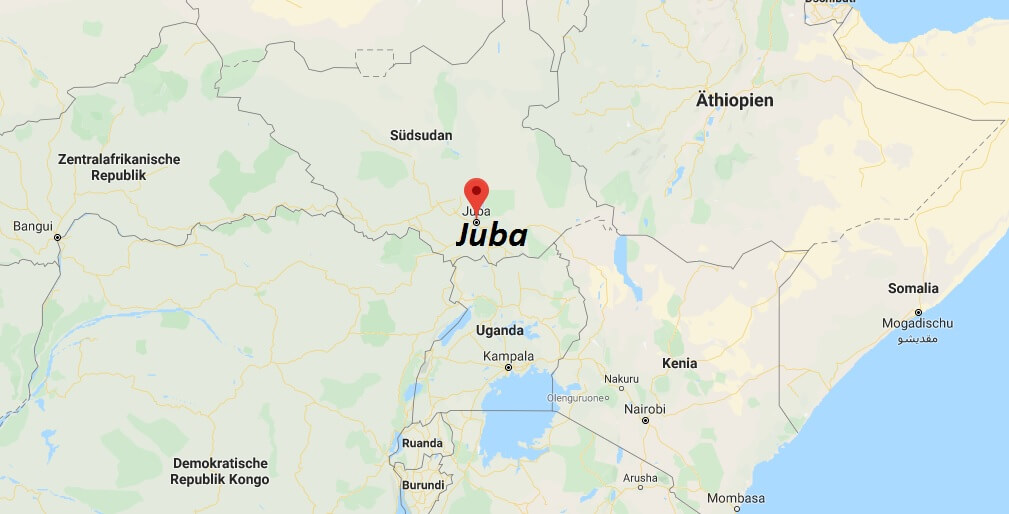 Wo liegt Juba? Wo ist Juba? in welchem land liegt Juba