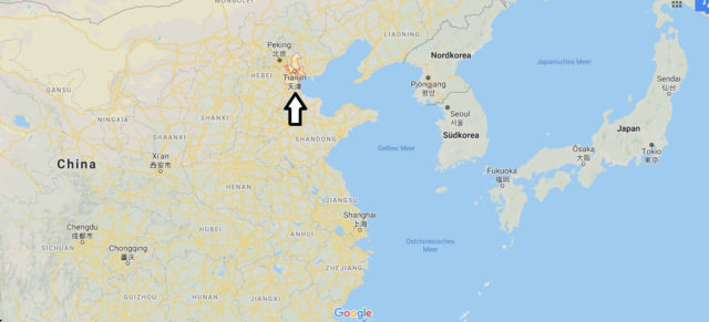 Wo liegt Tianjin? Wo ist Tianjin? in welchem land liegt Tianjin