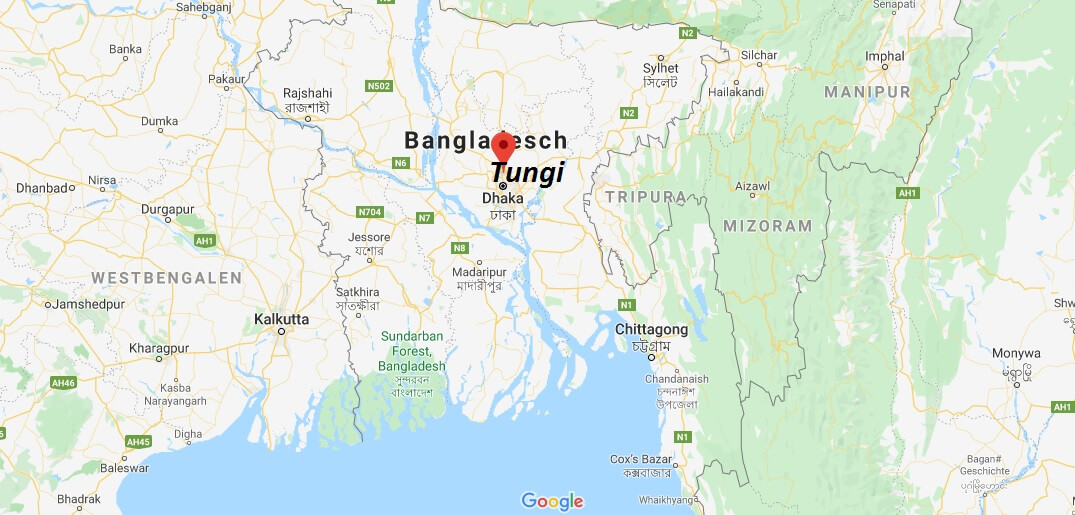 Wo liegt Tungi (Bangladesch)? Wo ist Tungi? in welchem land liegt Tungi