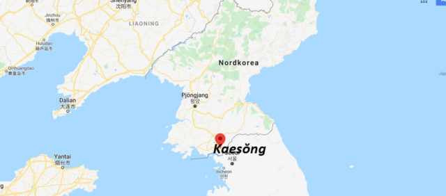 Wo liegt Kaesŏng? Wo ist Kaesŏng? in welchem land liegt Kaesŏng