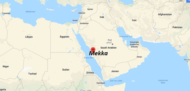 Wo liegt Mekka? Wo ist Mekka? in welchem land liegt Mekka