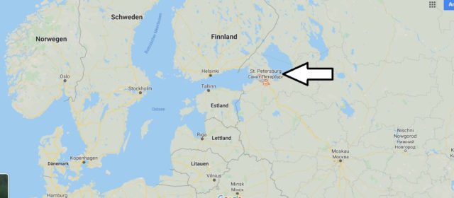 Wo liegt Sankt Petersburg? Wo ist Sankt Petersburg? in welchem land liegt Sankt Petersburg