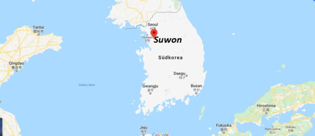 Wo liegt Suwon? Wo ist Suwon? in welchem land liegt Suwon