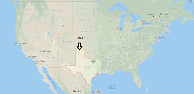Wo liegt Texas? Wo ist Texas? in welchem land liegt Texas