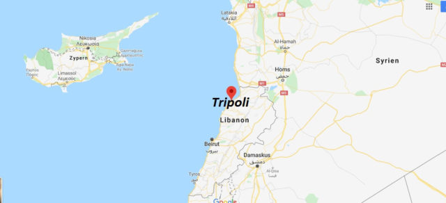 Wo liegt Tripoli? Wo ist Tripoli? in welchem land liegt Tripoli