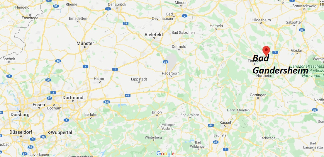 Wo liegt Bad Gandersheim - Wo ist Bad Gandersheim- In welchem Bundesland ist Bad Gandersheim