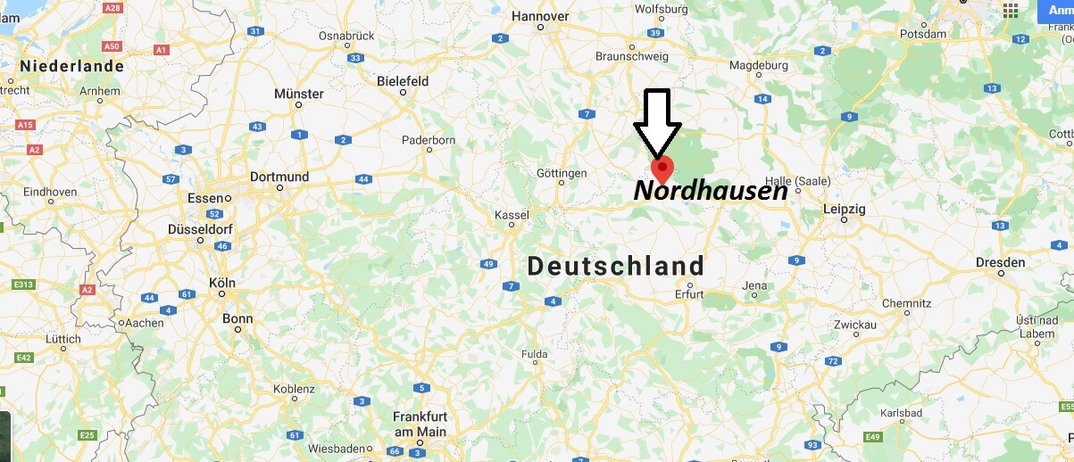 Wo liegt Nordhausen? Wo ist Nordhausen? In welchem Bundesland liegt Nordhausen