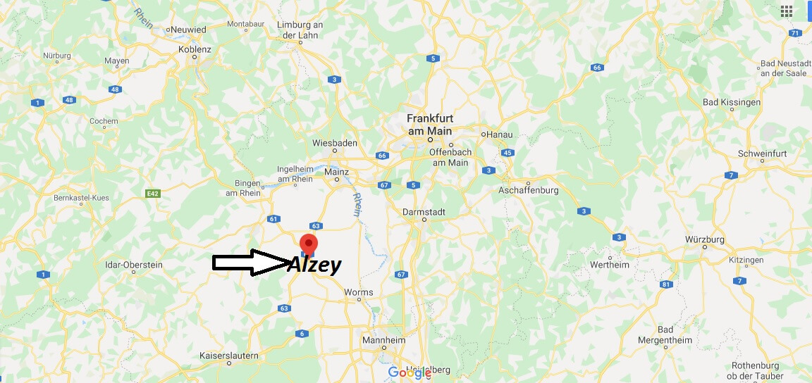 Wo liegt Alzey? Wo ist Alzey? In welchem Bundesland liegt Alzey