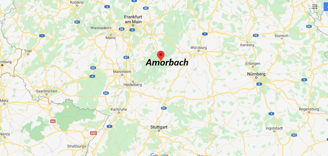 Wo liegt Amorbach? Wo ist Amorbach? In welchem Bundesland liegt Amorbach