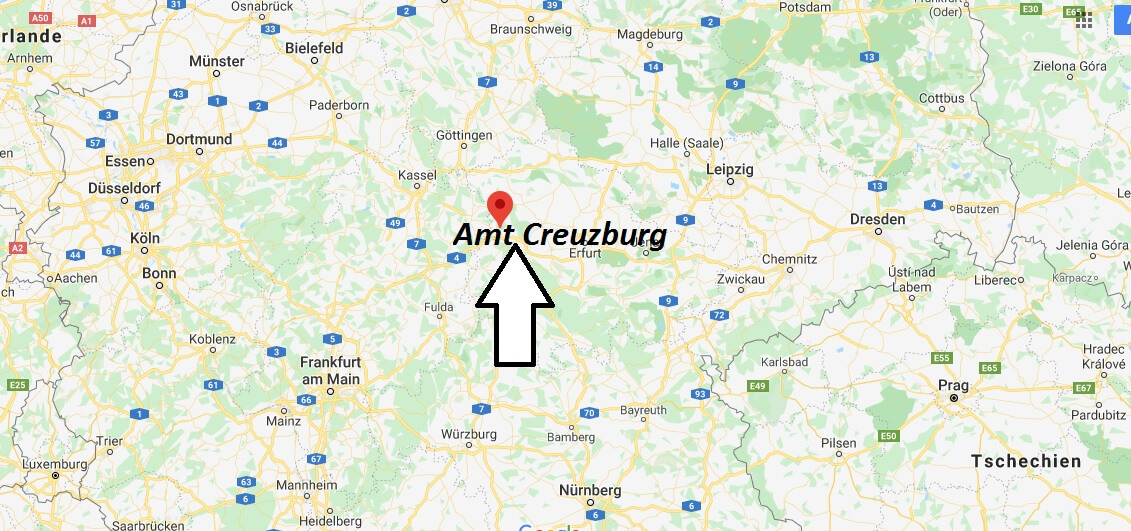 Wo liegt Amt Creuzburg? Wo ist Amt Creuzburg? In welchem Bundesland liegt Amt Creuzburg