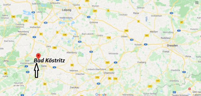 Wo liegt Bad Köstritz? Wo ist Bad Köstritz? In welchem Bundesland liegt Bad Köstritz