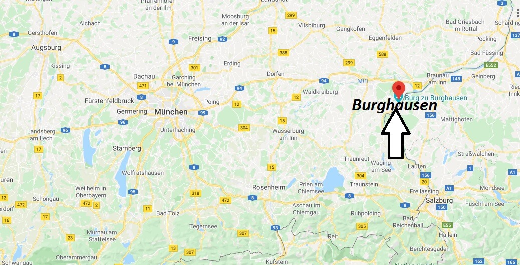 Wo liegt Burghausen (84489)? Wo ist Burghausen