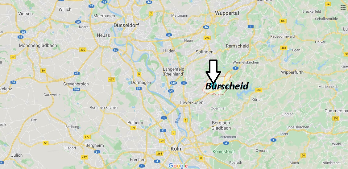 Wo liegt Burscheid (51399)? Wo ist Burscheid