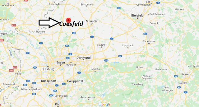 Wo liegt Coesfeld (48653)? Wo ist Coesfeld
