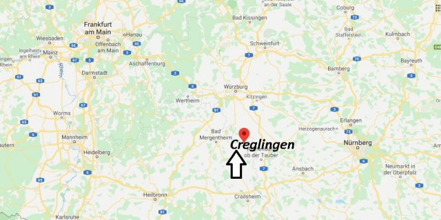 Wo liegt Creglingen (97993)? Wo ist Creglingen