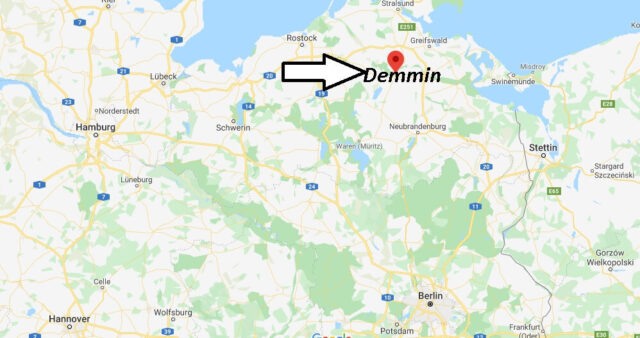 Wo liegt Demmin (17109)? Wo ist Demmin