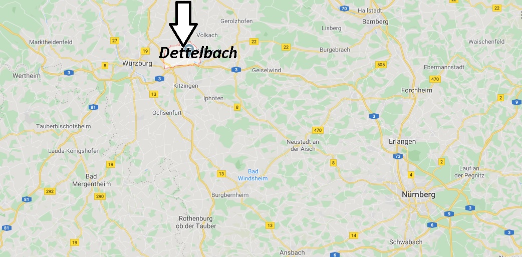 Wo liegt Dettelbach (97337)? Wo ist Dettelbach