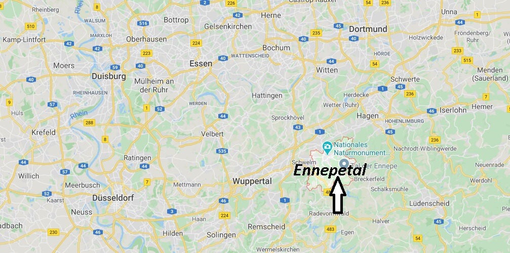 Wo liegt Ennepetal (58256)? Wo ist Ennepetal