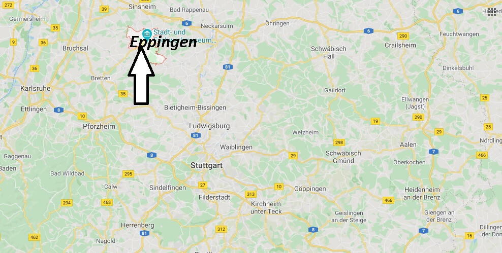 Wo liegt Eppingen (75031)? Wo ist Eppingen