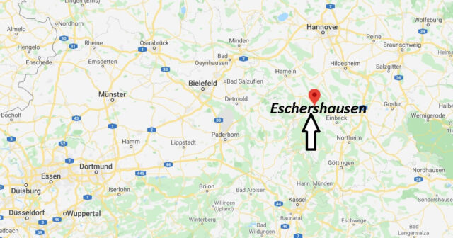 Wo liegt Eschershausen (37632)? Wo ist Eschershausen