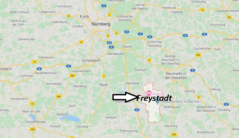 Wo liegt Freystadt (92342)? Wo ist Freystadt