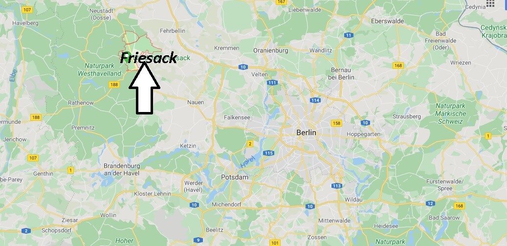 Wo liegt Friesack (14662)? Wo ist Friesack